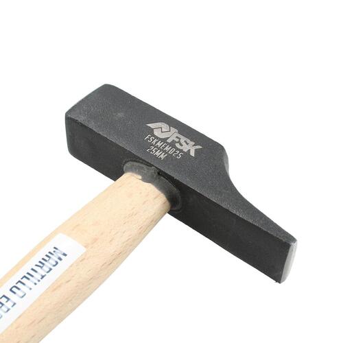 Ferrestock hammer Ø 25 mm - smedet stål, træskaft