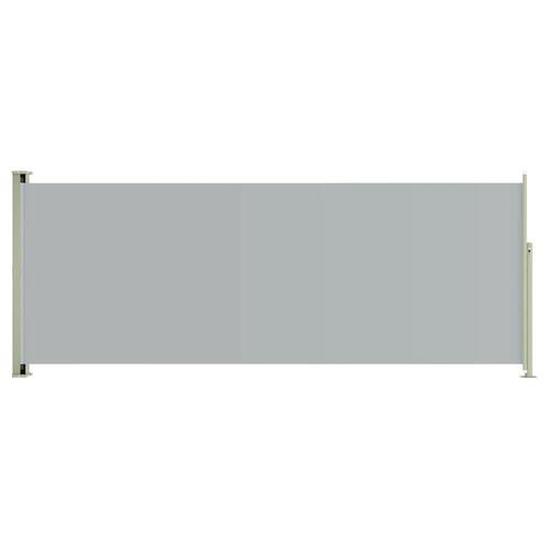 Sammenrullelig sidemarkise til terrassen 117x300 cm grå