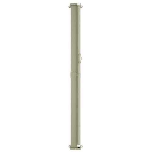 Sammenrullelig sidemarkise til terrassen 117x300 cm grå