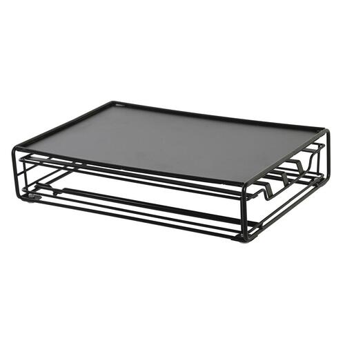 Holder til kaffekapsler 21 x 31 x 7,5 cm Sort Metal