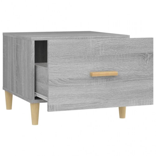 Sofaborde 2 stk. 50 x 50 x 40 cm - grå sonoma-eg