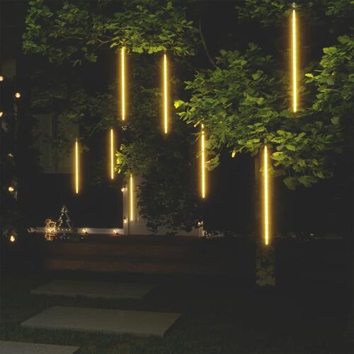 Meteorlys 8 stk. 50 cm 288 LED'er indendørs/udendørs varm hvid