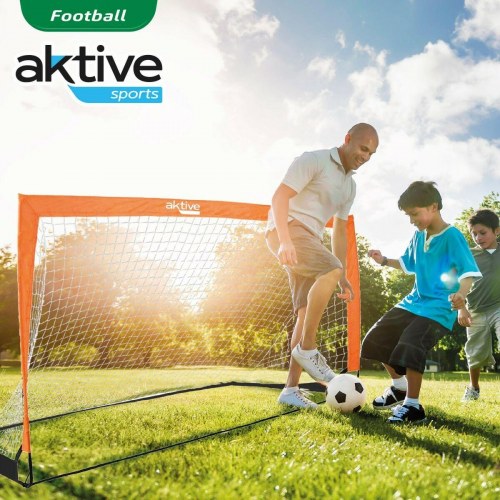Aktive fodboldmål 200 × 100 × 100 cm - sæt med 2