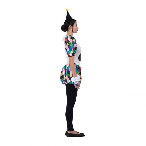 Harlekin kostume til kvinder, 6 dele - M