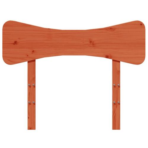 Sengegavl 75 cm massivt fyrretræ gyldenbrun