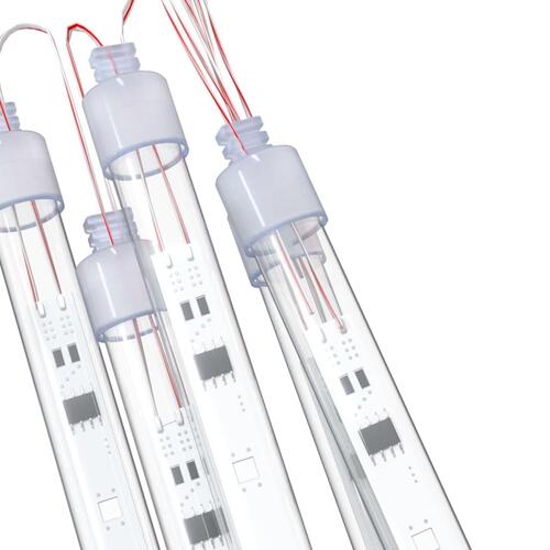 Meteorlys 8 stk. 30 cm 192 LED'er indendørs/udendørs kold hvid