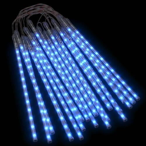 Lyskæde meteorregn 20 stk. 30 cm 480 LED'er blåt lys