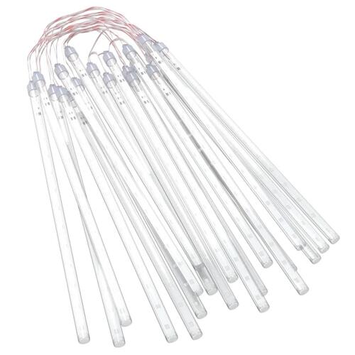 Lyskæde meteorregn 20 stk. 30 cm 480 LED'er blåt lys
