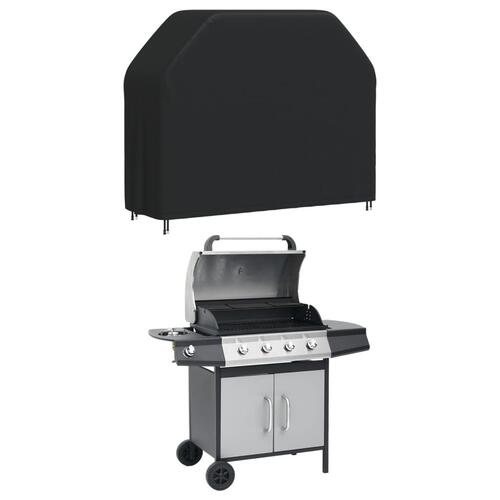 Grillovertræk 162x61x122 cm 420D oxfordstof sort