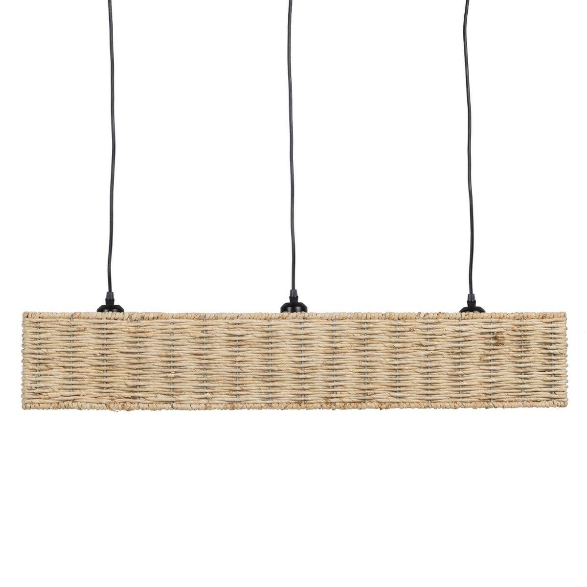 Loftslampe Sort Natur Jern 220 240 V 88 X 17 5 X 65 Cm