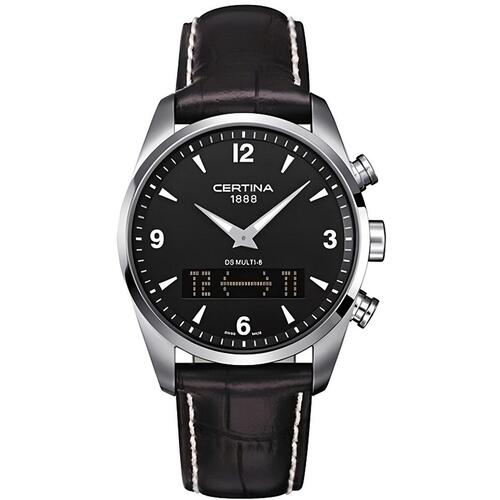 Certina DS Multi-8 herreur - læderrem, safirglas, 10 atm