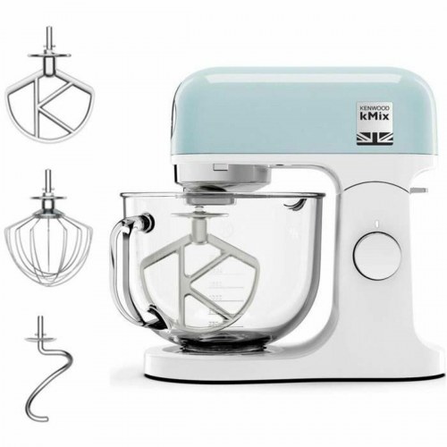 Kenwood kMix køkkenmaskine - Blå, 1.000 W, 5 l glasbowle