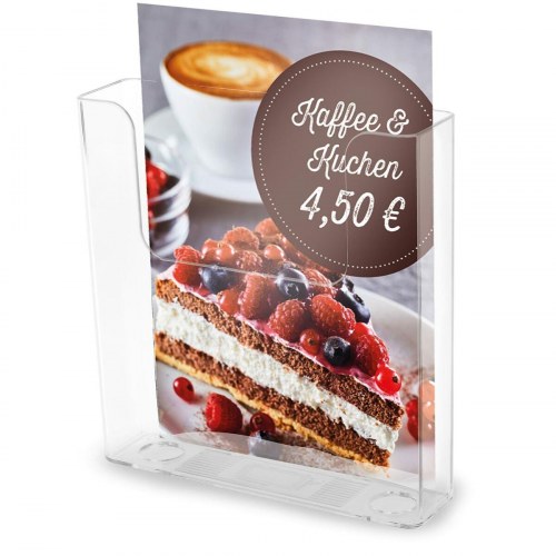 Faibo diskdisplay 24 × 3 × 5 cm - gennemsigtig vægmontering