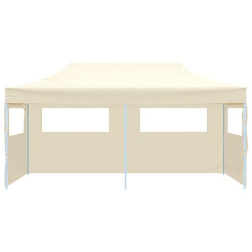 Foldbart pop up-festtelt 3 x 6 m cremefarvet