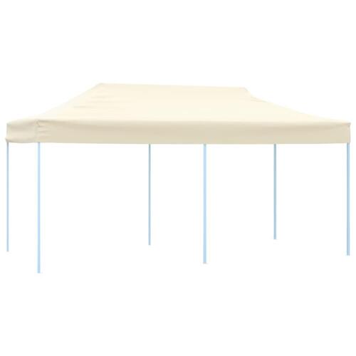Foldbart pop up-festtelt 3 x 6 m cremefarvet