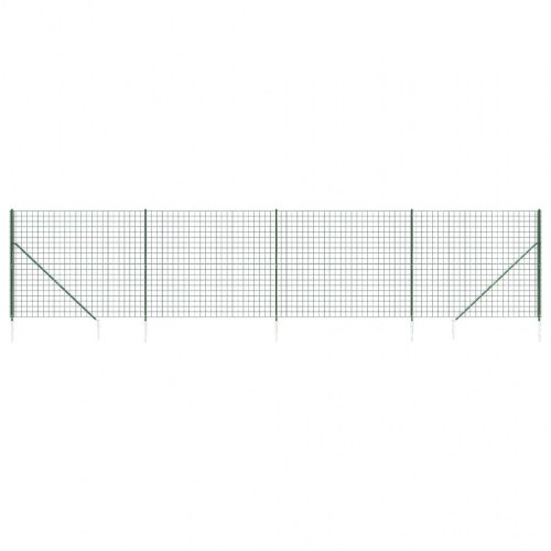Trådhegn med jordspyd 1,6x10 m grøn