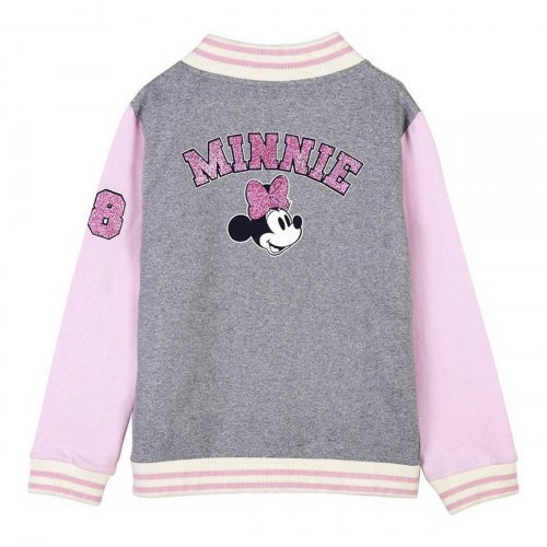 Jakke Børns Minnie Mouse Grå - 8 år
