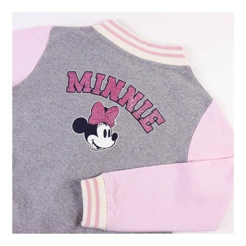 Jakke Børns Minnie Mouse Grå - 8 år