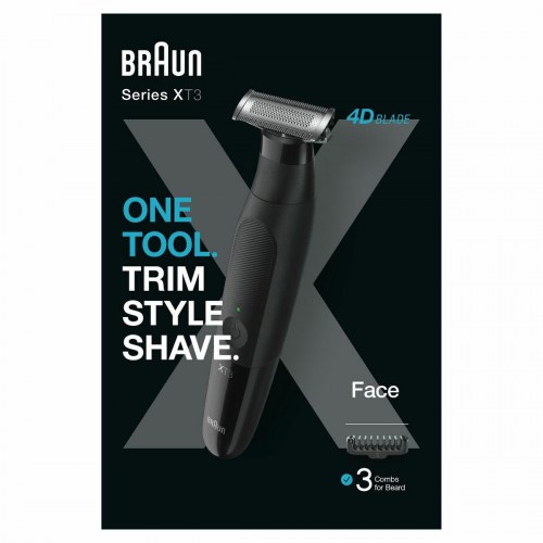Braun Series XT3 XT3100 - trådløs hårtrimmer og shaver til ansigt og krop