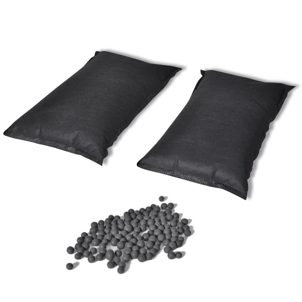 Deodoriseringsposer med aktivt kul 2 stk. 2 kg