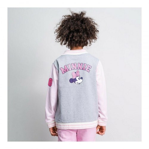 Minnie Mouse jakke til børn - grå/pink, 10 år