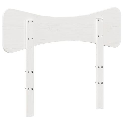 Sengegavl 100 cm massivt fyrretræ hvid