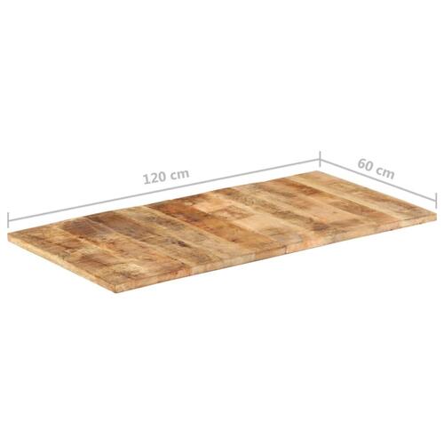 Bordplade 25-27 mm 120x60 cm massivt mangotræ