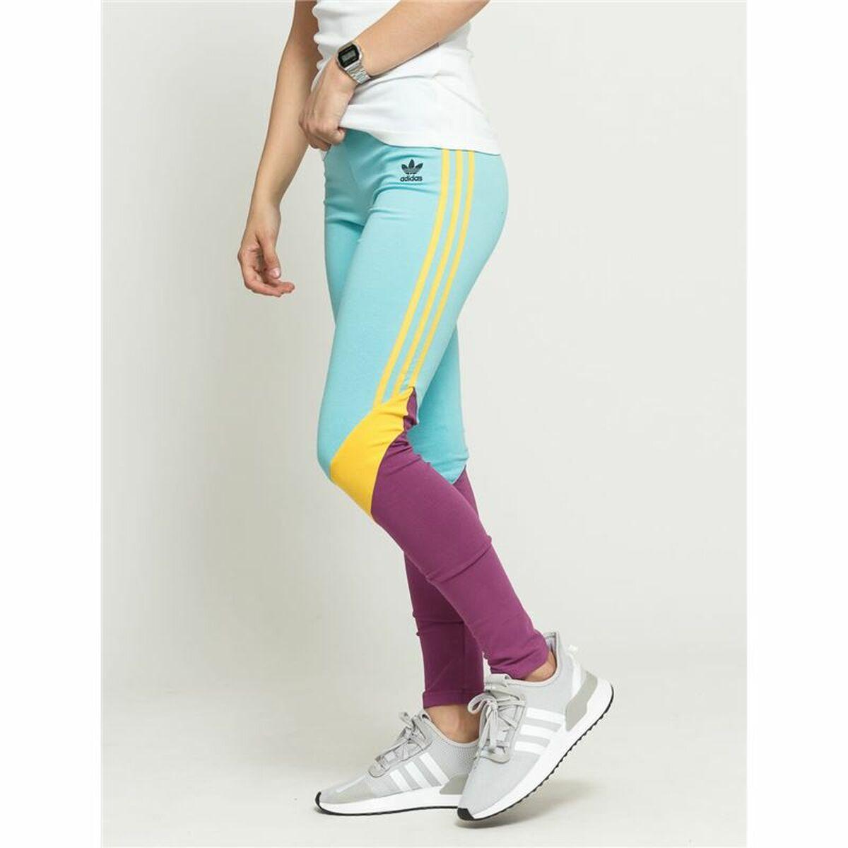 Adidas High-Waisted sportsleggings til kvinder - akvamarin, str. 38