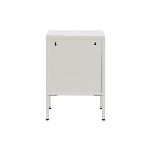 Natbord Home ESPRIT Hvid Metal 35 x 35 x 51 cm