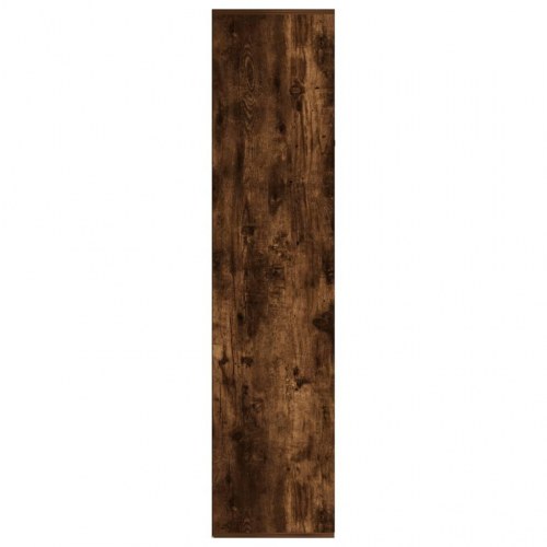 Bogreol/skænk 66×30×130 cm i konstrueret træ - røget egetræ