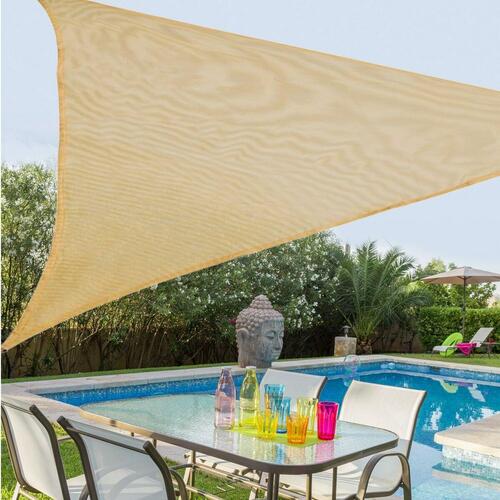 Skyggesejl Markise 3,5 x 3,5 m Chokolade Polyetylen 350 x 350 x 0,5 cm