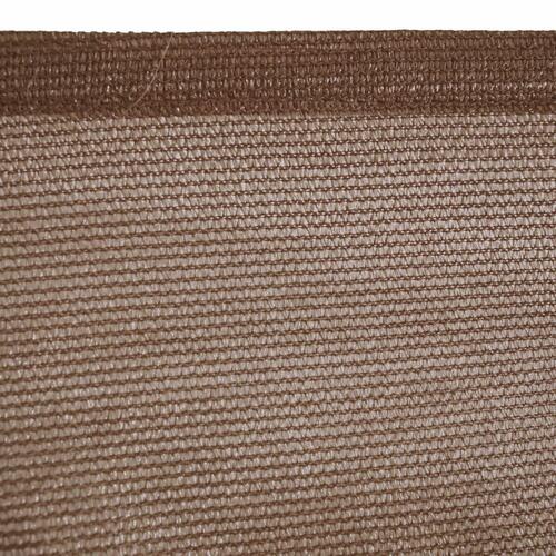 Skyggesejl Markise 3,5 x 3,5 m Chokolade Polyetylen 350 x 350 x 0,5 cm