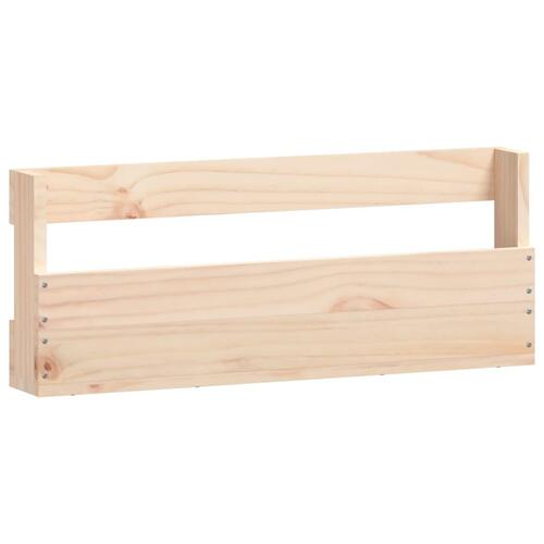 Væghængte skohylder 2 stk. 59x9x23 cm massivt fyrretræ