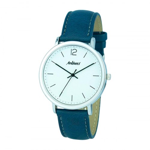 Arabians Herreur HBA2248A - blå læderrem, Ø 43 mm