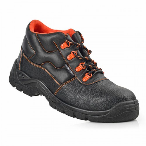 Sikkerhedssko S3 SRC Blackleather - sort læder, str. 37