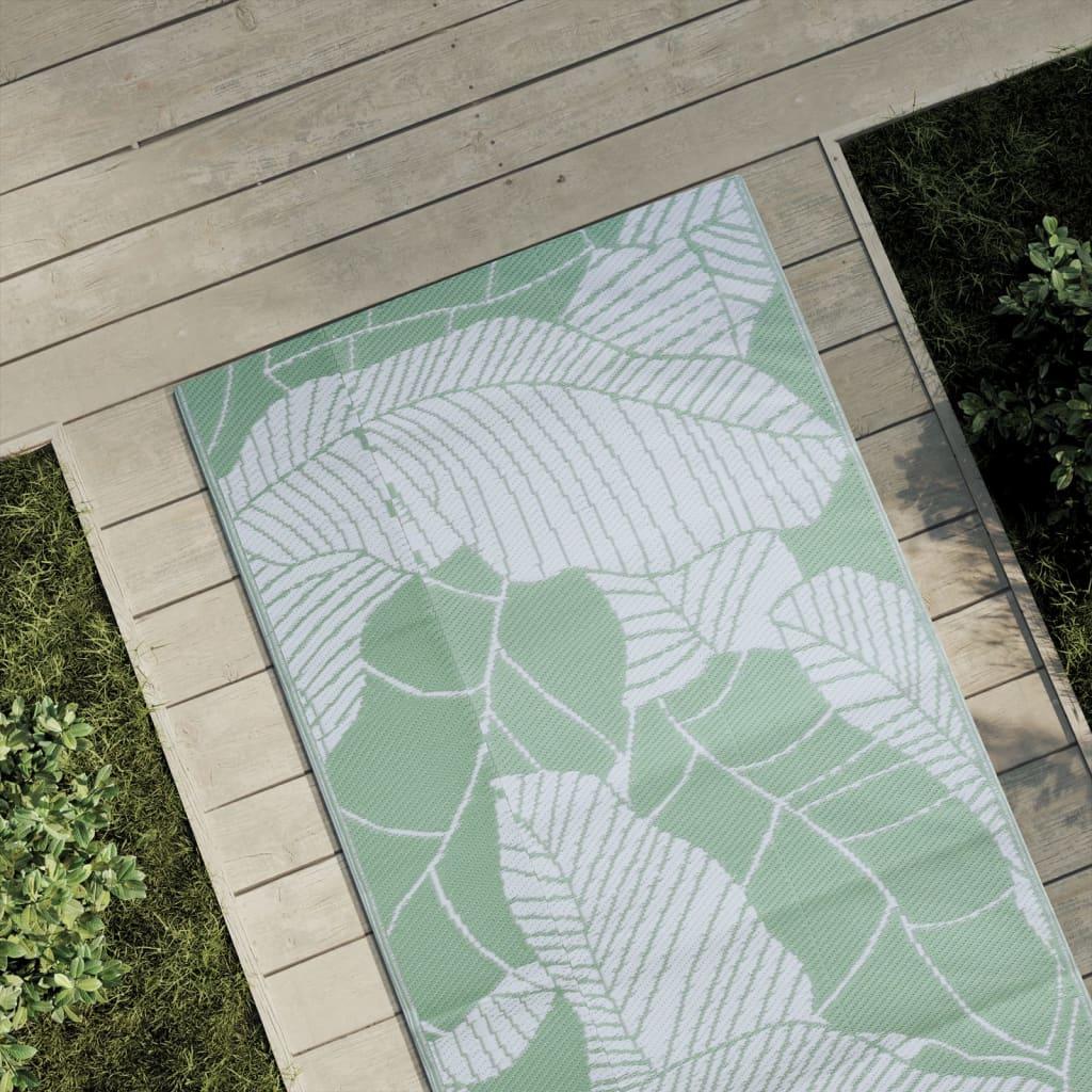 Udendørs Gulvtæppe 80x250 Cm Pp Grøn