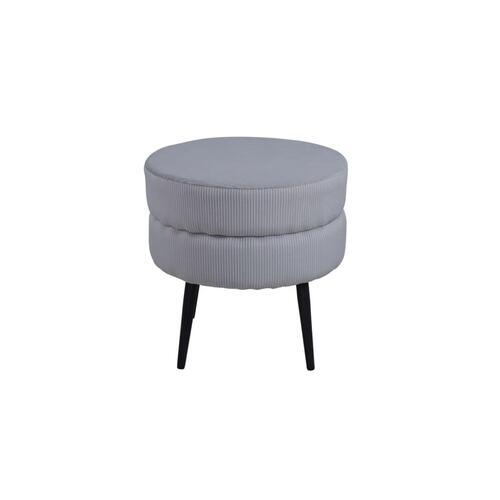 Venture Home puf Pot 40x40x40 cm jernbanefløjl sort og grå
