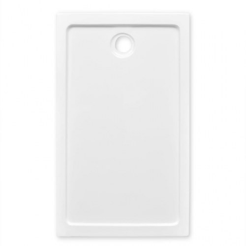 Rektangulært ABS brusekar 70 x 120 cm hvid