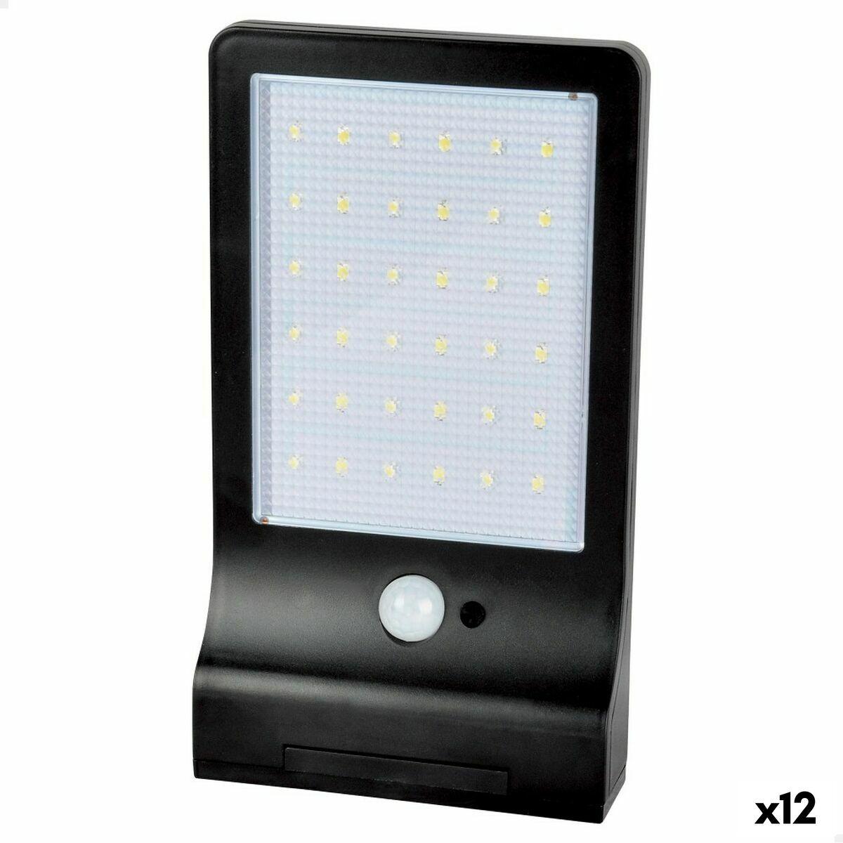 Aktive solcellelampe med bevægelsessensor 11 × 3 × 19 cm - 12 stk.