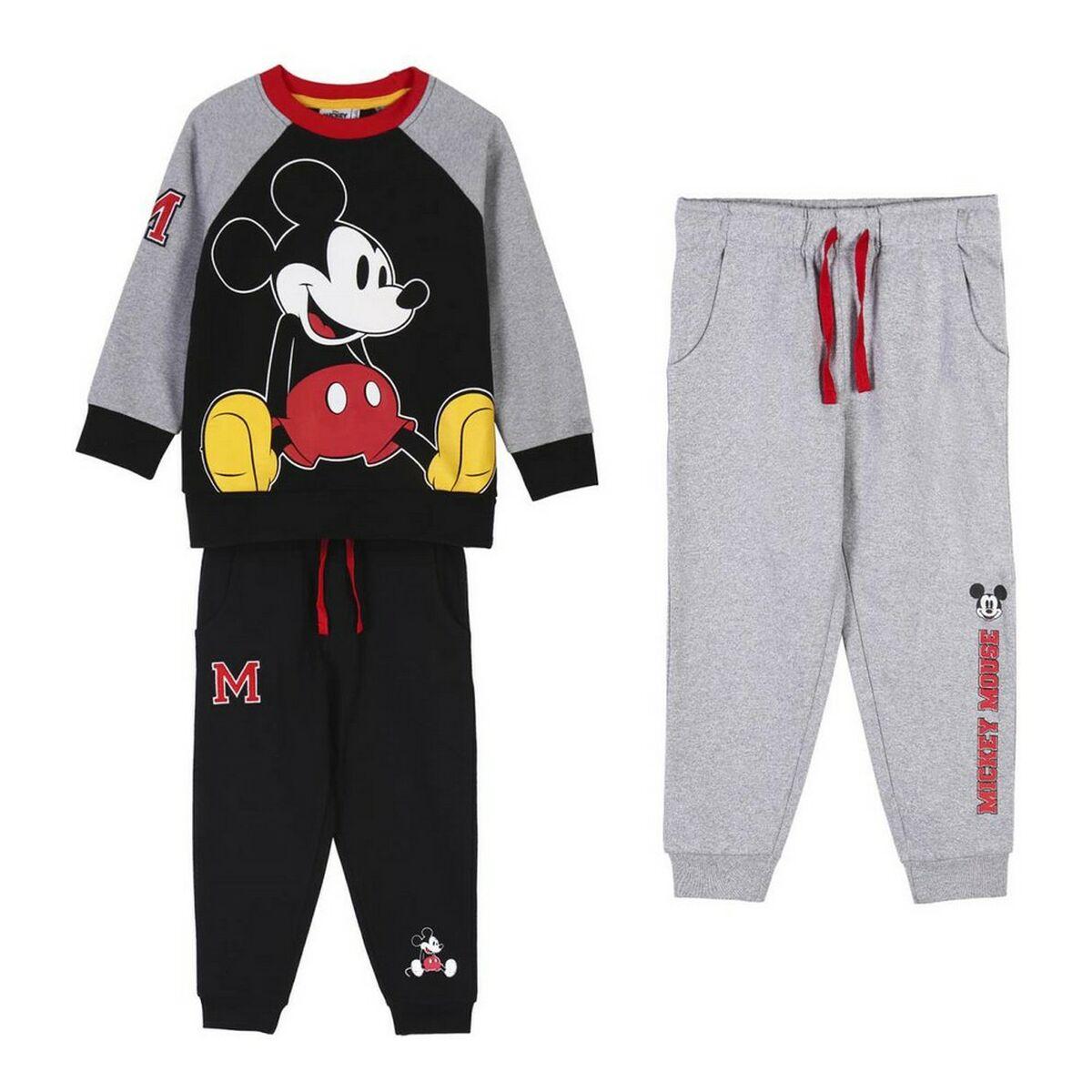 Træningsdragt til børn Mickey Mouse Sort - 6 år