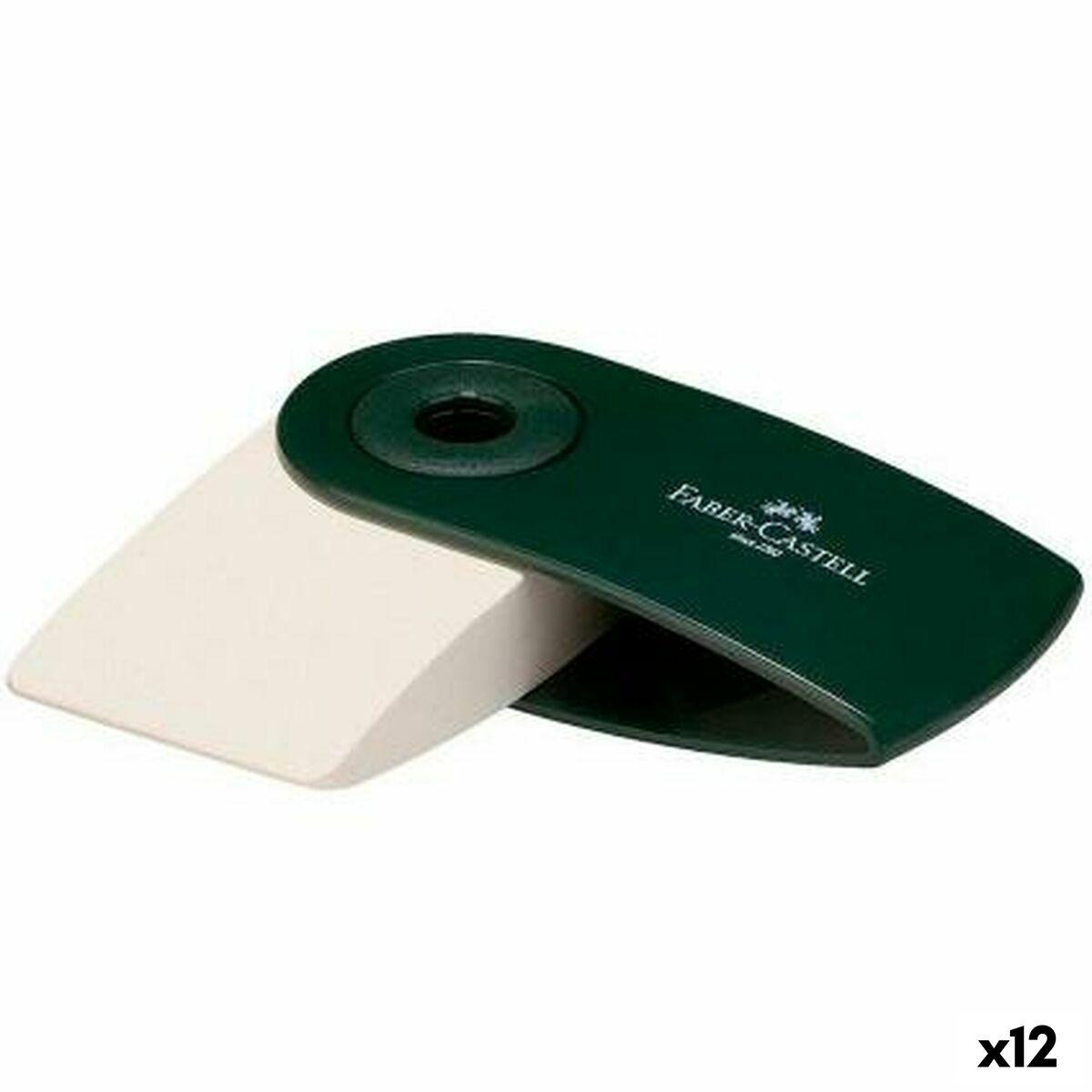 Viskelæder Faber-castell Sleeve Mini Case Grøn 12 Enheder