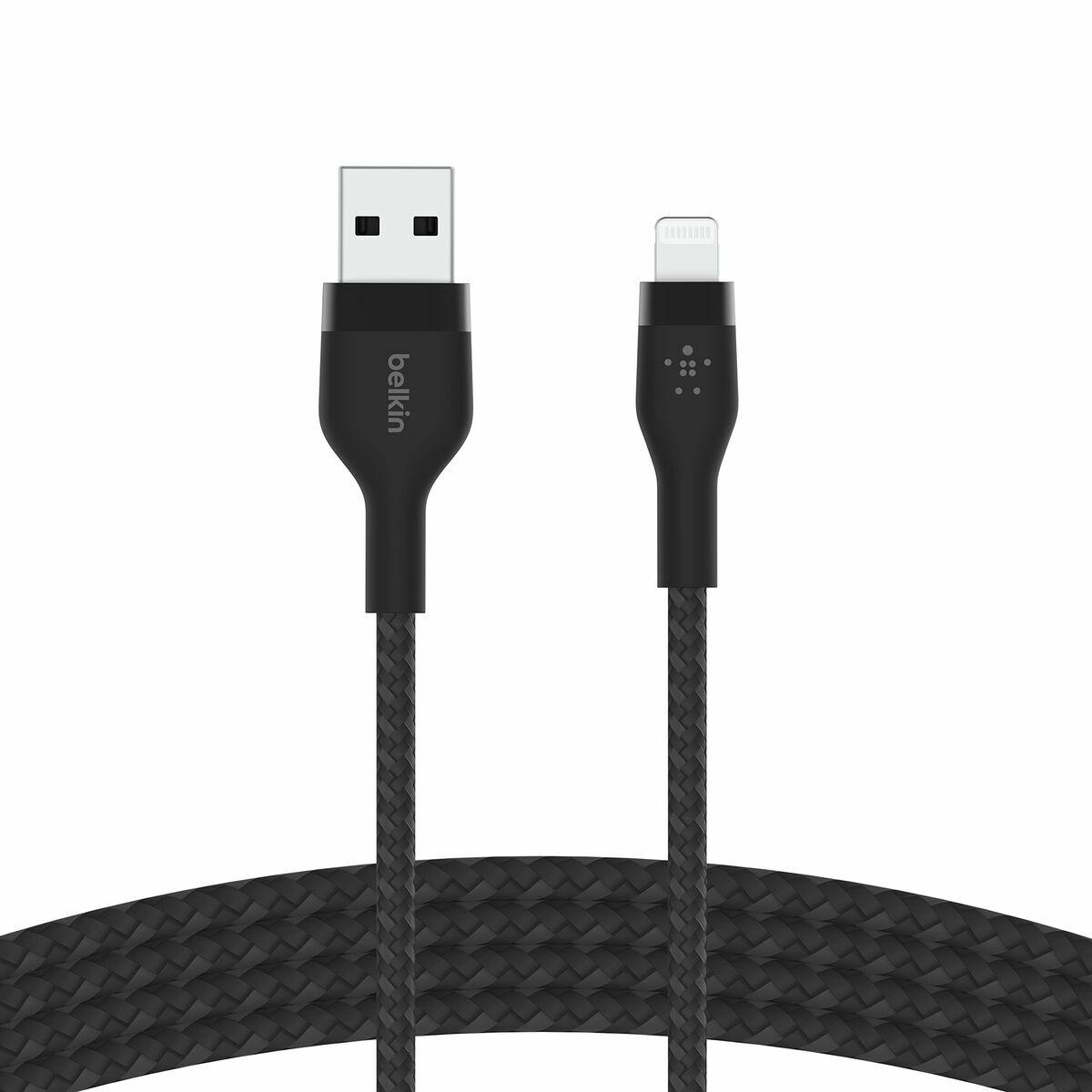 Usb Til Lightning Kabel Belkin Caa010bt1mbk Sort 1 M