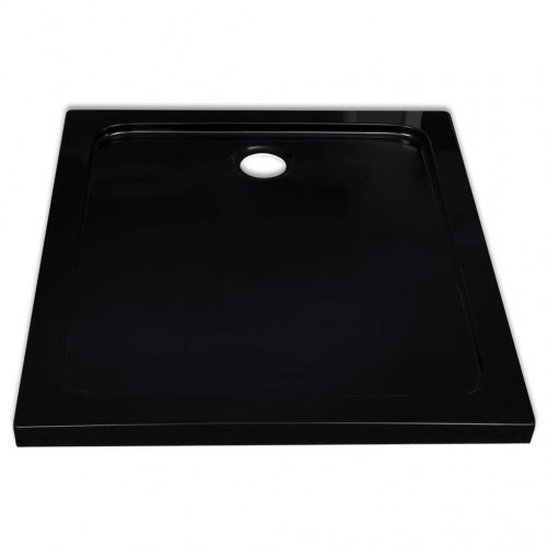 VidaX brusekar rektangulær ABS 80 x 90 cm sort