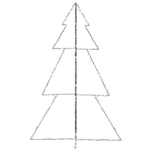 Lysende juletræ 118x180 cm 240 LED'er indendørs/udendørs