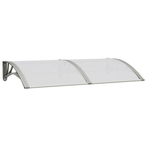 Dørbaldakin 150x75 cm polycarbonat grå