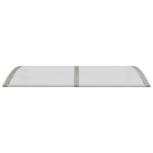 Dørbaldakin 150x75 cm polycarbonat grå