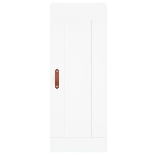 Højskab med glaslåger 34,5 x 34 x 180 cm - hvid