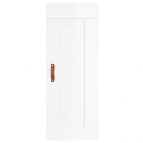 Højskab 34,5 x 34 x 180 cm - hvid højglans