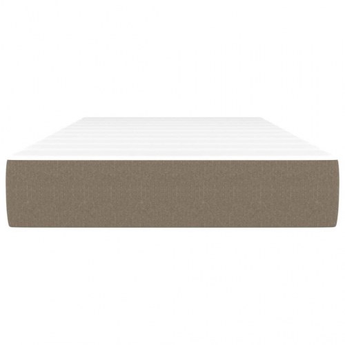 Springmadras med pocketfjedre - medium 80×200×20 cm, gråbrun