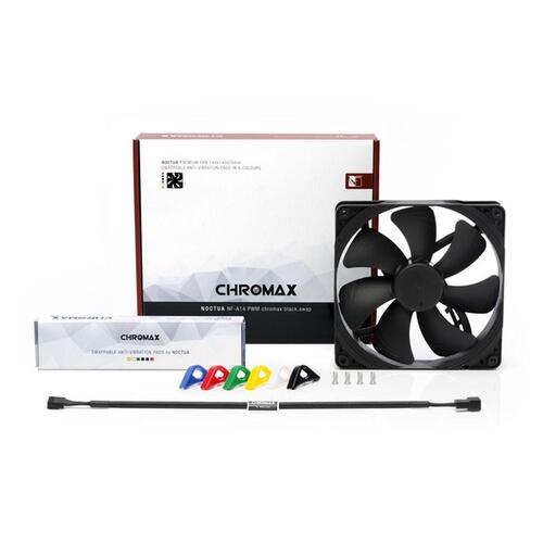 Boxventilator Noctua NF-A14 PWM chromax.black.swap Ø 14 cm